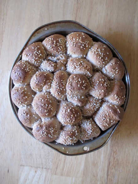 One bread is removed from the oven, allow it to cool on a rack.